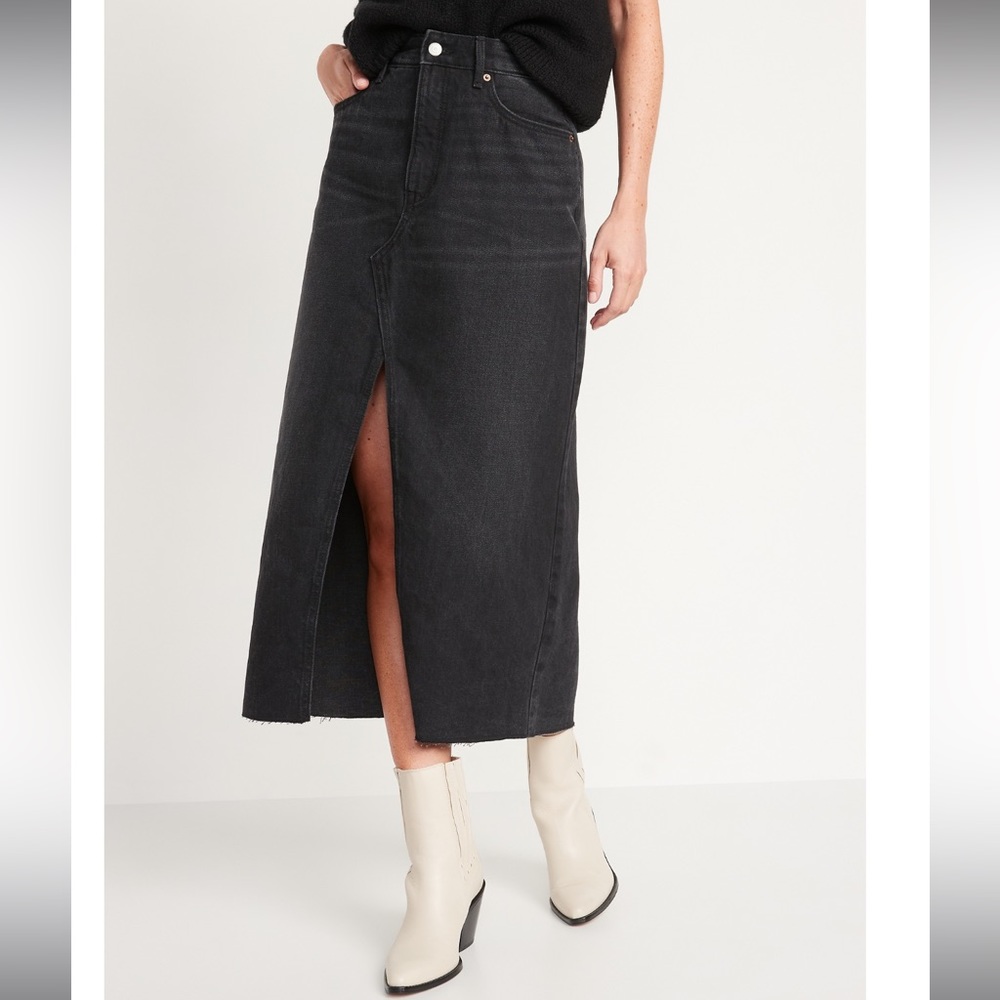 Old Navy Long Denim Skirt